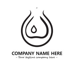 Water drop logo company design vector illustration