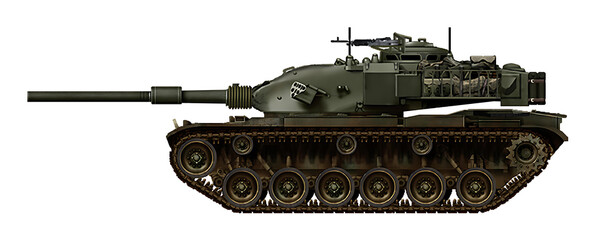M60A1BR (Alternative M60 tank with a turret from the Chieftain tank) © Tikros