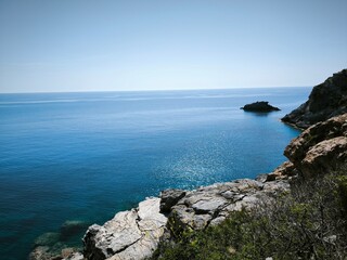 sea, beach, water, coast, sky, ocean, landscape, sand, summer, nature, island, travel, rock, bay,...