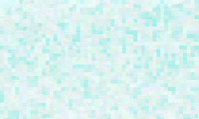 Pixelated teal and white mosaic design 19