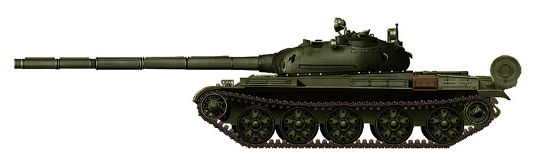 Obj-367A (An alternative Soviet tank based on the hull of the T-62 tank and the turret with a 125mm gun from the T-72 tank) © Tikros