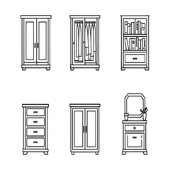 classic cabinet outline for home office storage