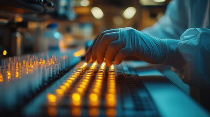 Laboratory technician conducting research science lab close-up technical environment professional viewpoint innovative concepts