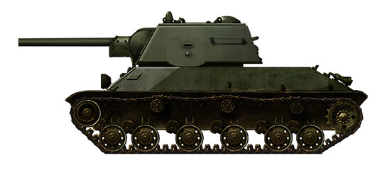 T-50 F-34 (Version of the T-50 tank with a T-34 turret and a 76mm gun) © Tikros