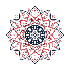 Outline Mandala for Coloring Book Page. Oriental Mandala vector. Simple mandala design for coloring. beautiful mandala art for coloring book, mandala design, Vector mandala pattern design.