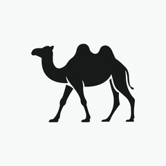 Camel icon silhouette vector illustration.