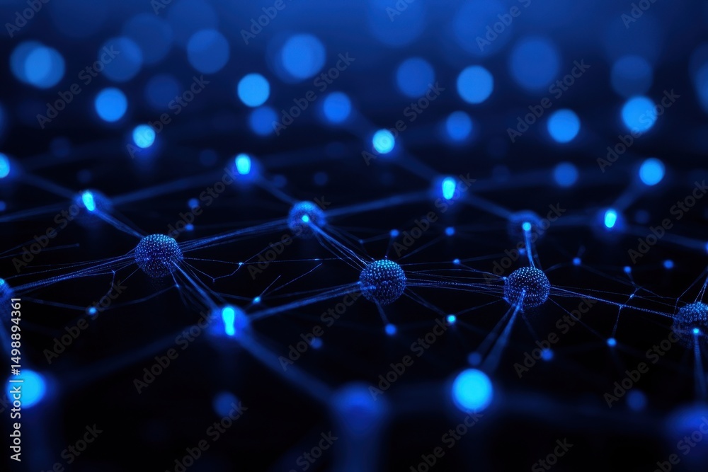 Poster exploration of abstract connections in business and medical science through a digital network of glo