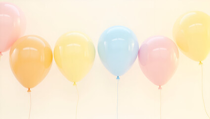 Vibrant Set of Balloons in a Variety of Colors

