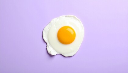fried egg on a white background