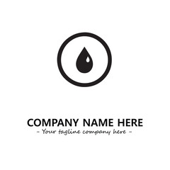 Water drop logo company design vector illustration