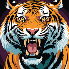 tiger vector art for design needs