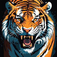 tiger vector art for design needs