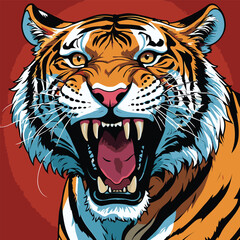 tiger vector art for design needs