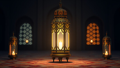 Ramadan Kareem lantern lamps