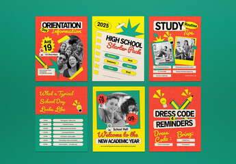 Orange Scrapbooking High School Education Social Media