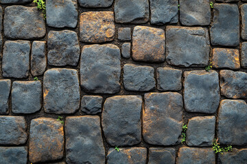 Fototapeta premium High Resolution Tileable Grungy Cobblestone Road Surface