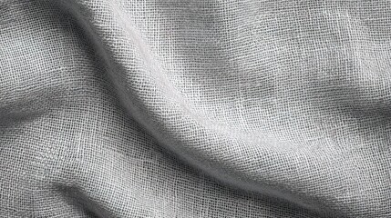Soft Gray Fabric Texture with Subtle White Weave Detail