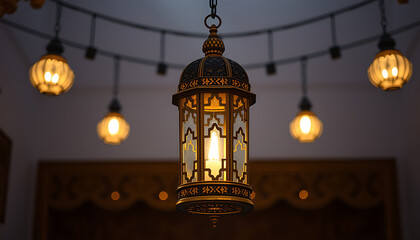 Obraz premium Islamic, arabic fashioned lantern
