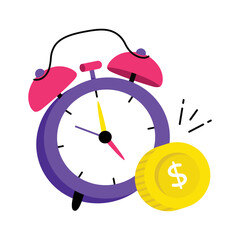 Insurance Period Time Vector style icon. Eps 10 file