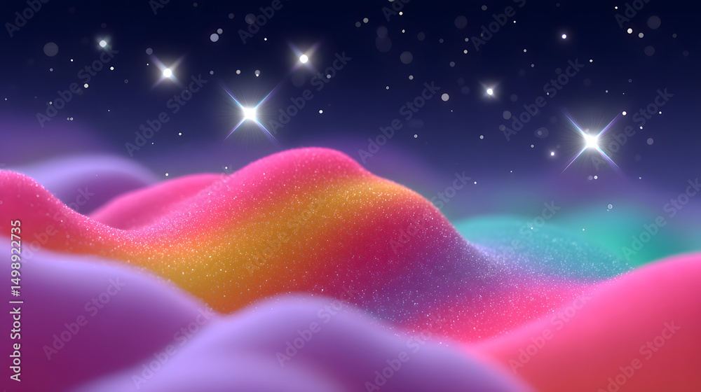 Poster dynamic fluid color gradient background