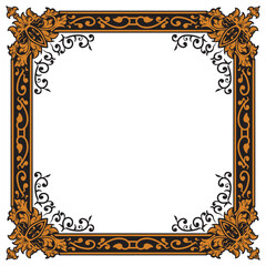 Clean Geometric Ornamental Border Vector Featuring Mandala Style Art