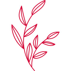 Aesthetic Leaves Line