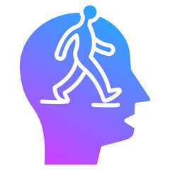 Conscious Walking Icon