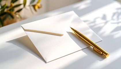 Pen and paper for writing notes, letters, and business documents