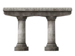 Fototapeta premium Ancient Stone Columns Supporting a Wide Flat Top, PNG