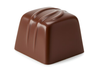 Obraz premium Single Milk Chocolate Candy, Square Shape, Brown