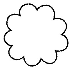 手書き風シンプルなフレーム