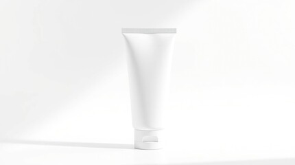 Blank White Tube Mockup Perfect for Skincare, Cosmetic, or Beauty Product Packaging Design
