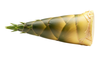 Fresh bamboo shoot isolated on white background