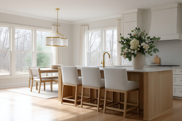 sleek and modern kitchen design emphasizing functionality and style