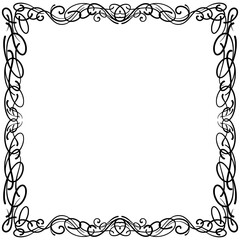 decorative frame with floral ornament