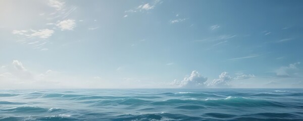 Serene light blue watercolor wash, textured ocean feel , watercolor,  hand-painted