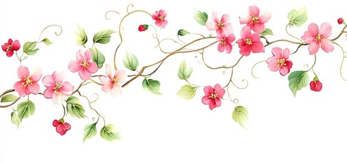 the abstract floral and leafy nature of the image, while also hinting at the playful and decorative tags like paw, dog, coffee