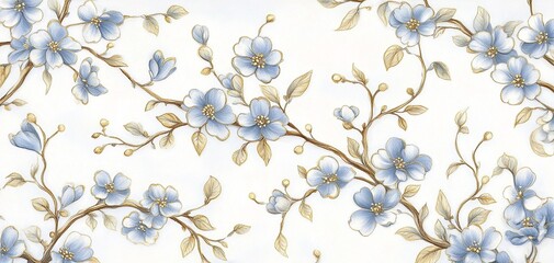 the abstract floral and leafy nature of the image, while also hinting at the playful and decorative tags like paw, dog, coffee