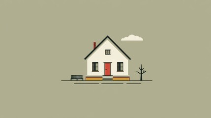 Simple home illustration