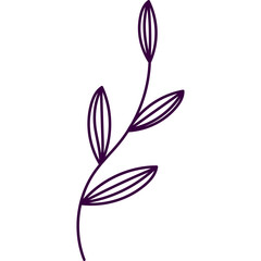 Aesthetic Leaves Line