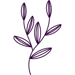 Aesthetic Leaves Line