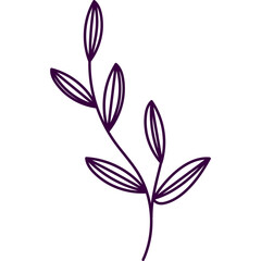 Aesthetic Leaves Line