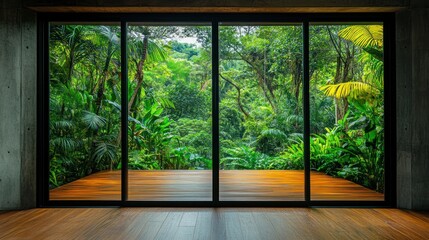 Modern Tropical Jungle View