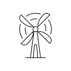 Wind Turbine Vector icon