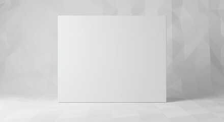 Fototapeta premium Blank White Board in Minimalist Setting