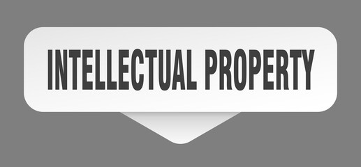 intellectual property sticker. intellectual property sign isolated on gray background