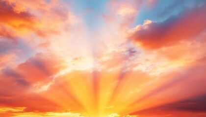 Fototapeta premium Vibrant Sunset Sky