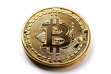 Gold coin with the letter B on it