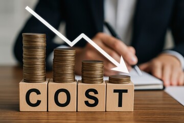Decreasing Costs: A Visual Representation of Reduced Expenses and Financial Savings