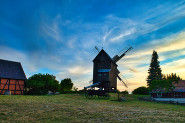 Old windmill in Lebusa, Brandenburg, Germany

